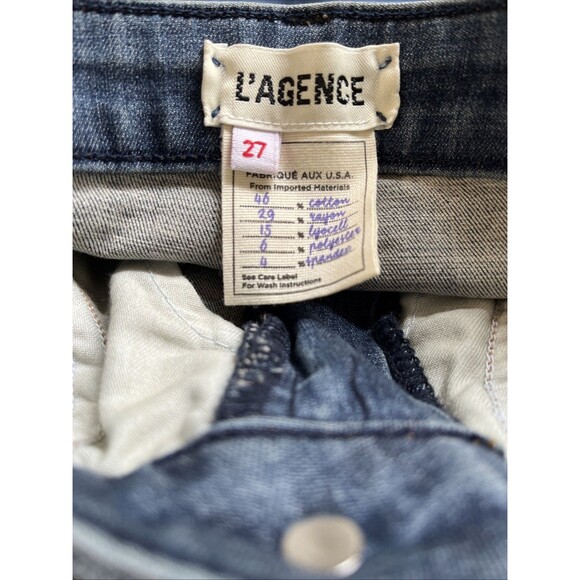 L'AGENCE Margot High-Rise Skinny Ankle Jeans Size 27 - Picture 8 of 8